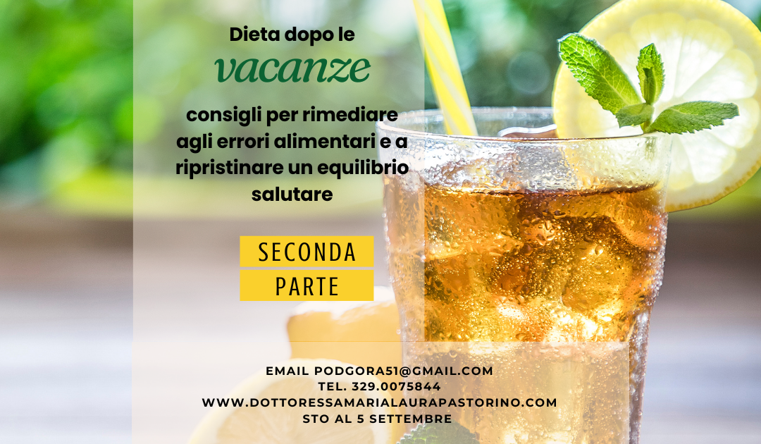 Dieta dopo le vacanze