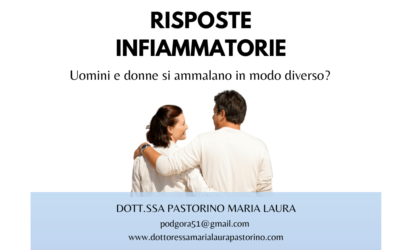 Risposte infiammatorie: uomini e donne si ammalano in modo diverso?